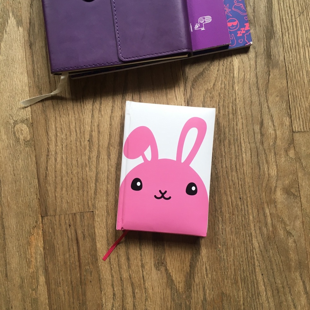š° Pink Bunny Mini Notebook - Picture 2 of 3
